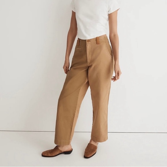 Madewell Colorblock High Waist Utility Chino Pant - Picture 3 of 8